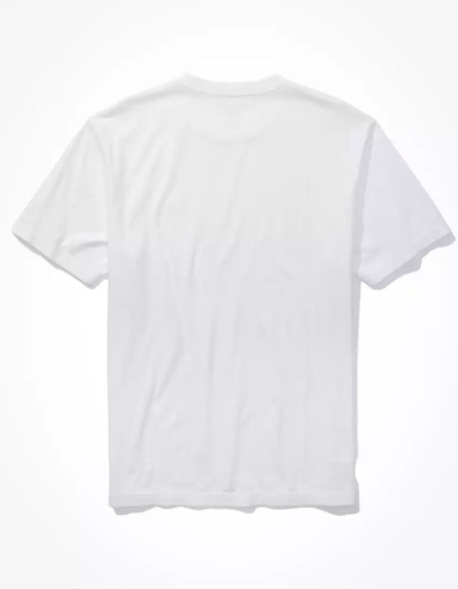 T Shirts American Eagle AE Super Soft Legend Blanche Homme | IAO-01382375